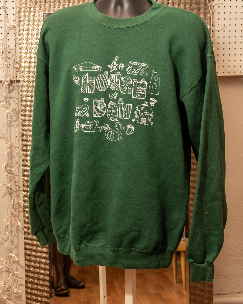 Stu’s House x House of Dow Collaboration Sweatshirt – Green or Red