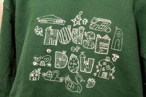 Stu’s House x House of Dow Collaboration Sweatshirt – Green or Red