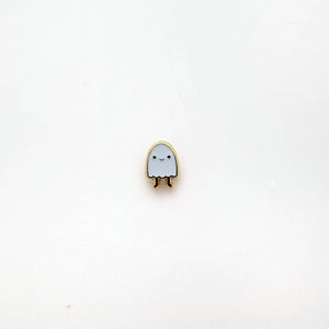 Glow Ghost enamel mini pin