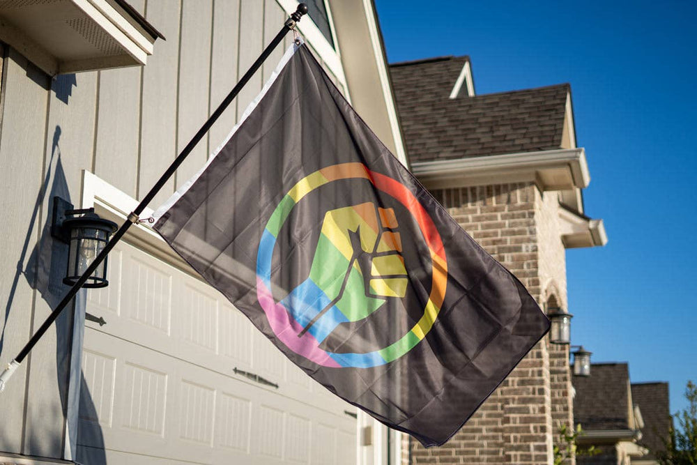 Flags For Good - Black Lives Matter Pride Fist Flag