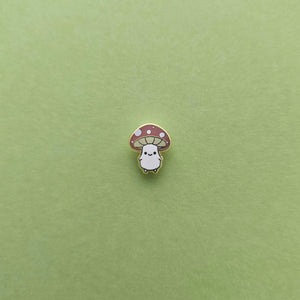 Mushroom Folk enamel mini pin