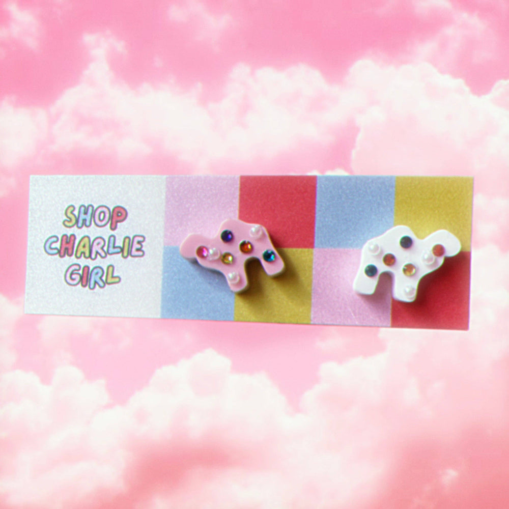 Animal Cracker Acrylic Stud Earrings