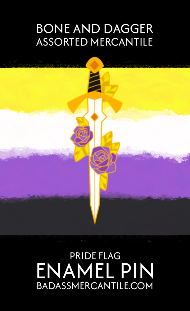 Pride Sword Enamel Pin
