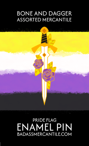 Pride Sword Enamel Pin