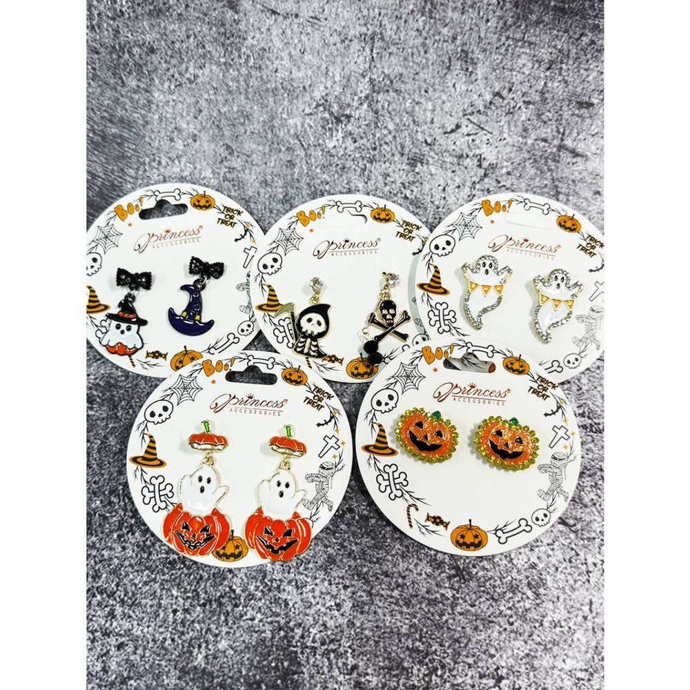 Halloween Theme Post Large Earring Set