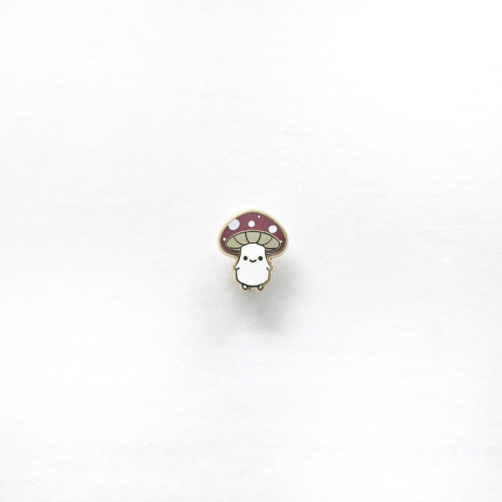 Mushroom Folk enamel mini pin