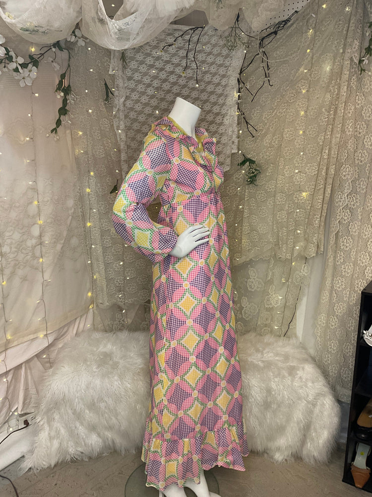 Clowncore prairie gown XS