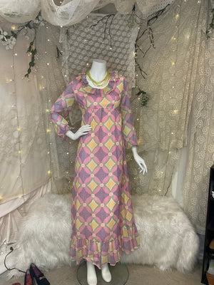 Clowncore prairie gown XS