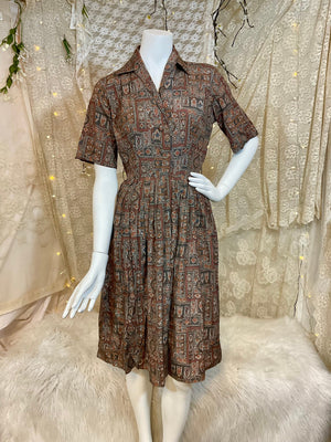 50’s Ann Taylor shirtwaist dress xs extra small