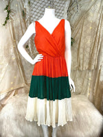 Lilly Diamond of California Tricolor Dress as is Large