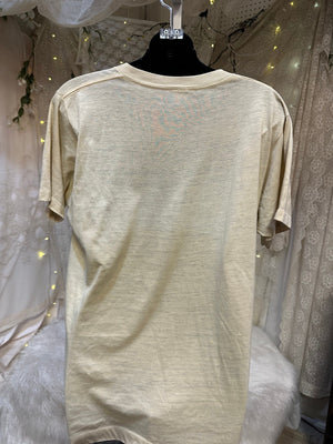 VTG 1970's 20th Century Fox Heat Transfer Taupe Graphic T-shirt Large