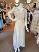 Vintage Fred Pearlberg I. Magnin 1960's Irish Lace Wedding Dress