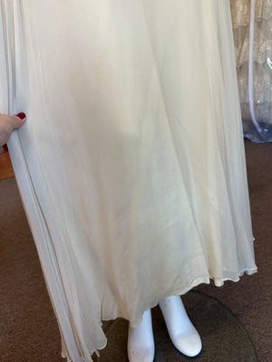 Vintage Fred Pearlberg I. Magnin 1960's Irish Lace Wedding Dress