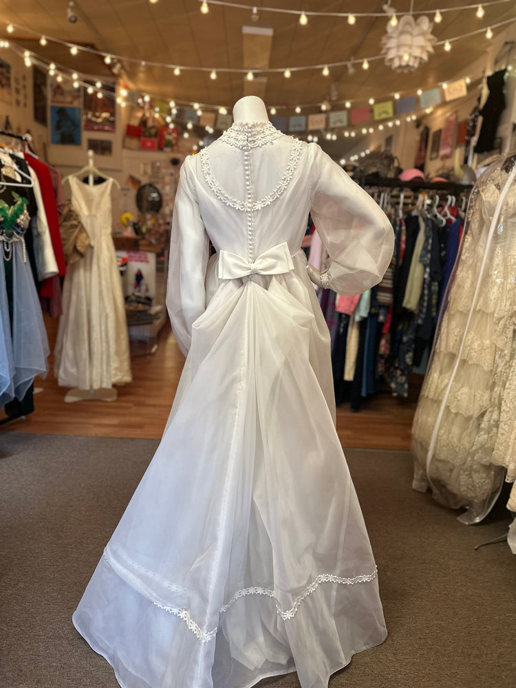 1970s Vintage Bethany Vintage Edwardian Inspired Wedding Dress