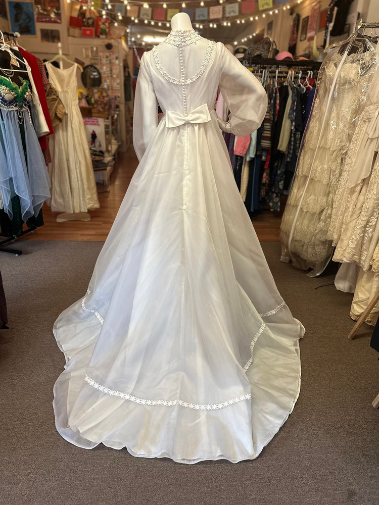 1970s Vintage Bethany Vintage Edwardian Inspired Wedding Dress