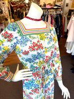 1970’s Matti of Lynne Primary Floral Two-Piece Set