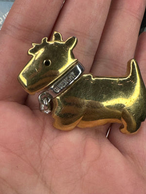 Givenchy Scottie Dog Brooch