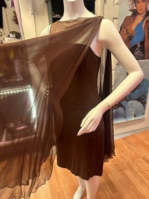 Dont post yet 1960s Mod Shannon Rodgers for Jerry Silverman Trapeze Chiffon Dress