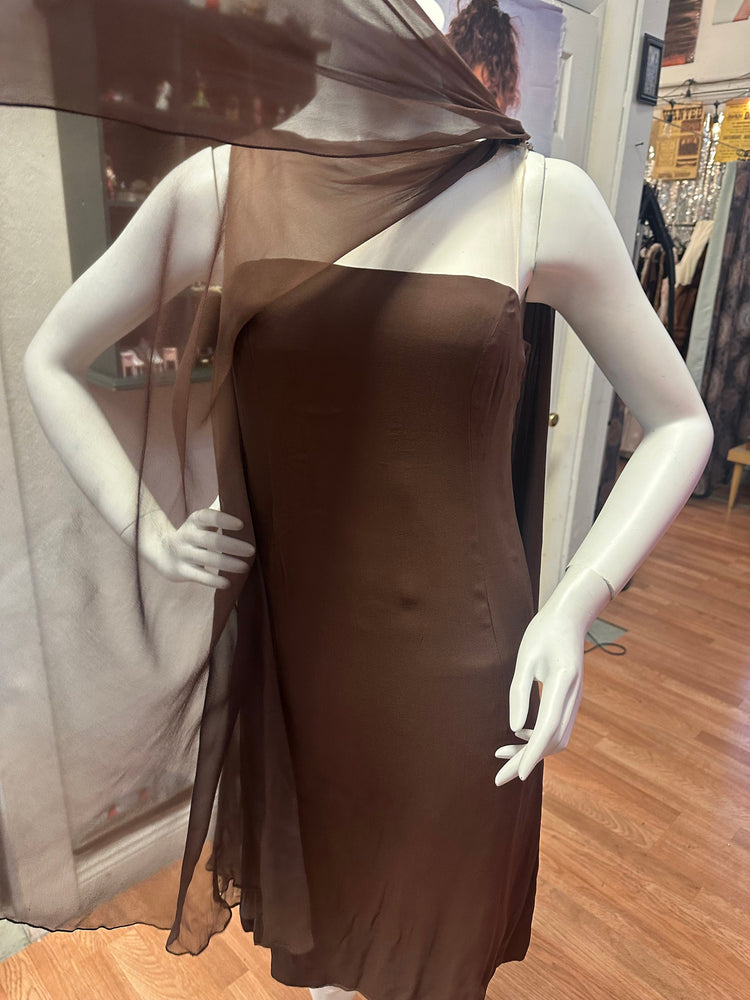 Dont post yet 1960s Mod Shannon Rodgers for Jerry Silverman Trapeze Chiffon Dress