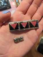 Extra large wide Italian charms - gay pride