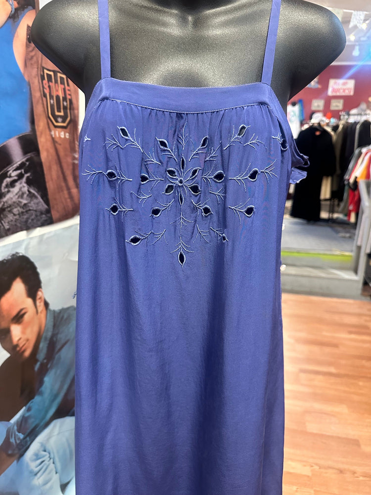 AS IS 1970's Saint Pierre Purple Silk Slip