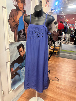 AS IS 1970's Saint Pierre Purple Silk Slip