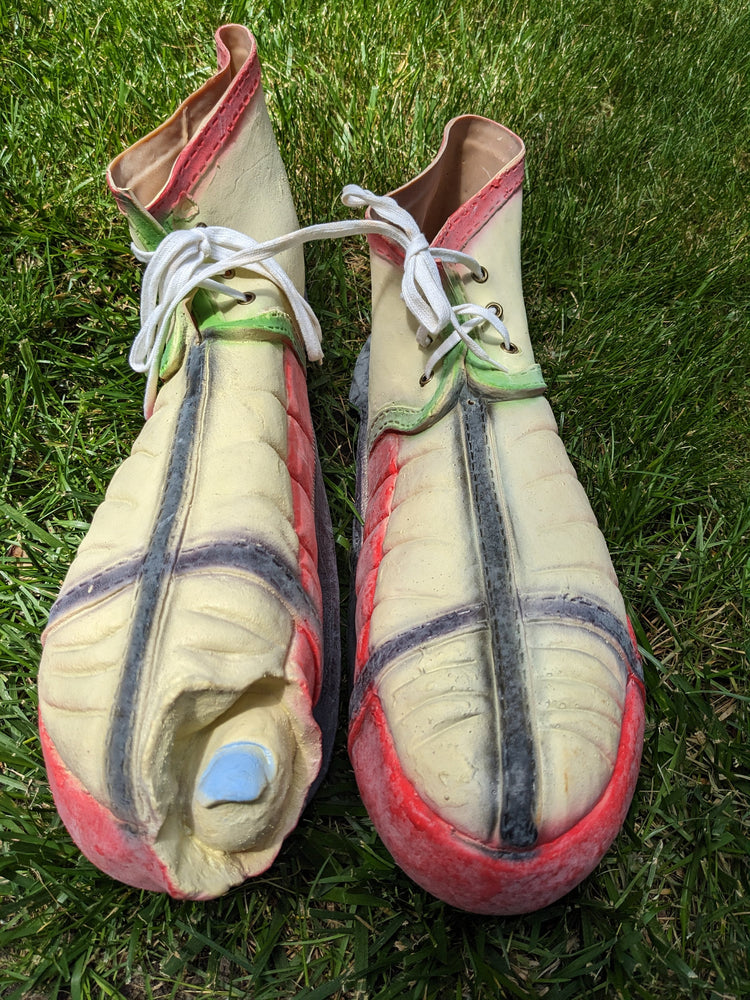 Vintage latex rubber Clown costume shoes aka Funny Feet