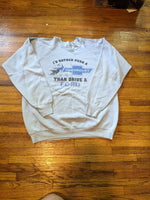 I'd rather push a Chevy than drive a Ford vintage sweatshirt Men's medium women's Large