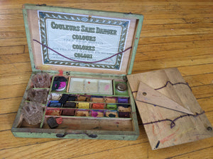 Art Nouveau Couleurs sans Danger paint set from Paris France 'Paint without Poison'