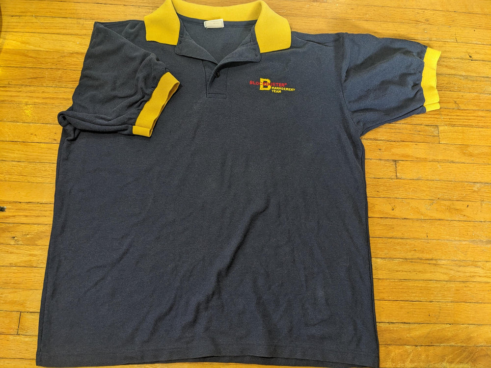 Blockbuster Management vintage polo shirt size Xl men's 90s