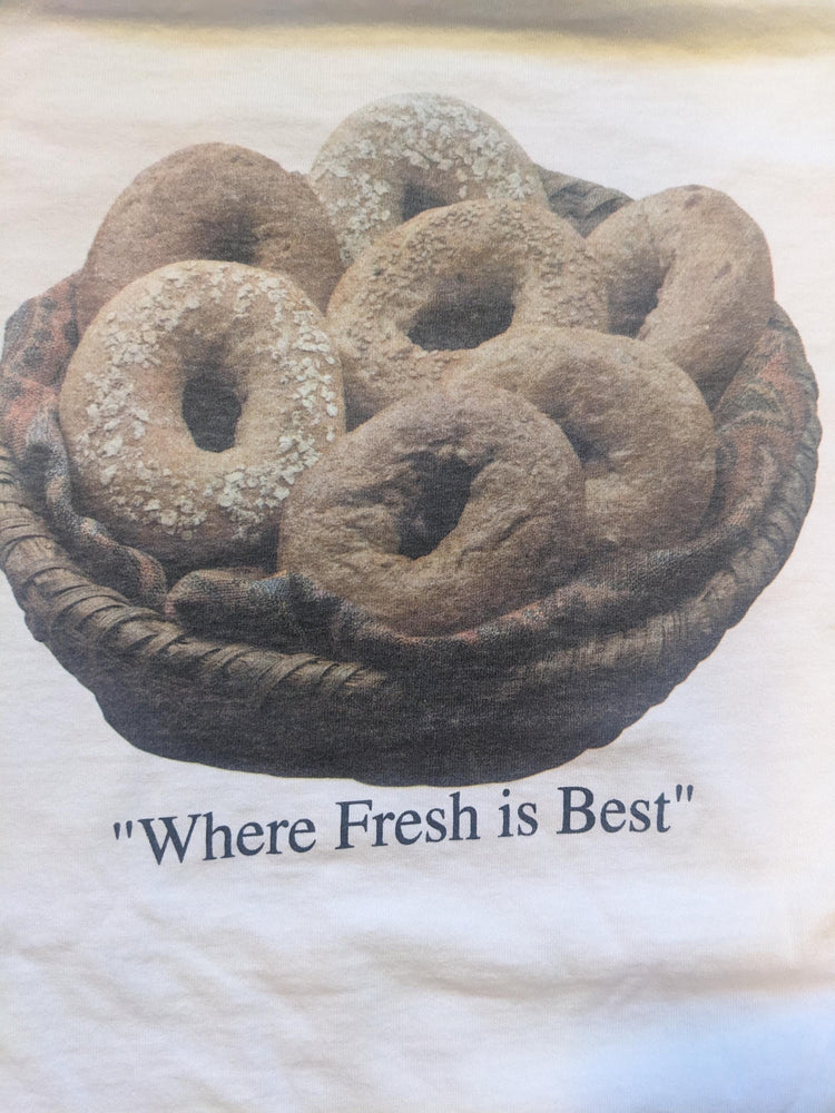 Fresh is best!  Deadstock East Coast Bagel t-shirt sizes Small to XXL