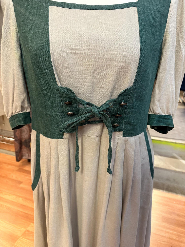 German Summer Dirndl Meico Landhaus Cottagecore Trachtenhaus Dress Size 16 XL Unique SALE