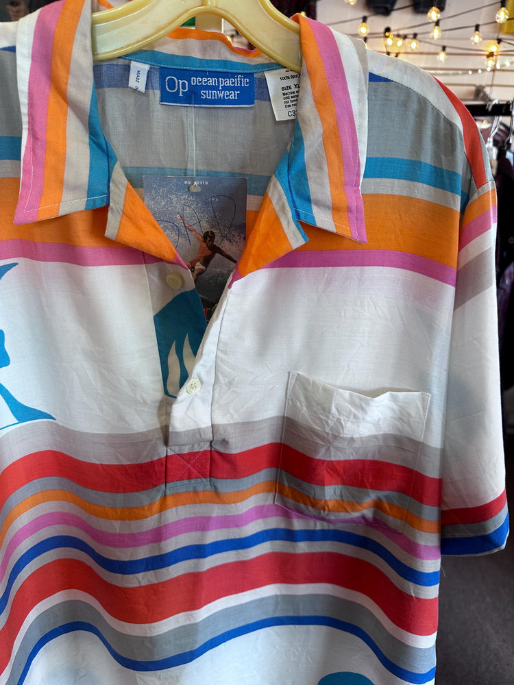 Vintage  Rare 80's Ocean Pacific OP shirt dead stock with tags