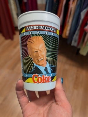 Max Headroom Coke Catch the Wave cup