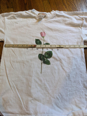 Deadstock 90s Y2k Limited Too Rose t-shirt in XS and XL