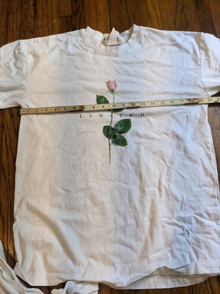 Deadstock 90s Y2k Limited Too Rose t-shirt in XS and XL