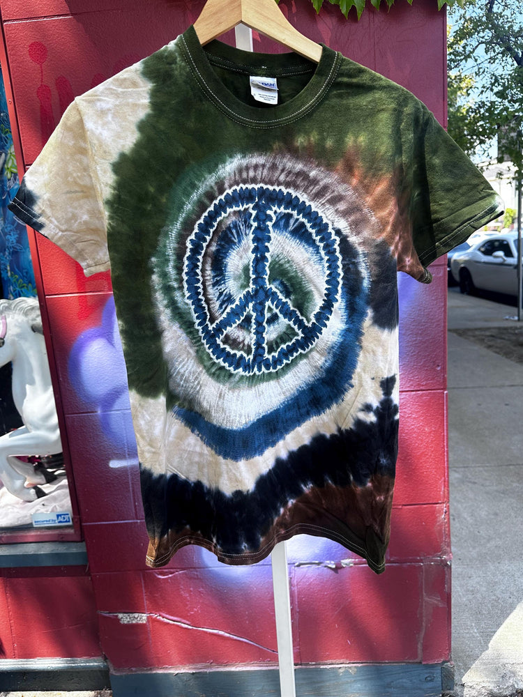 90’s Novelty Peace Tie Dye Heat Transfer shirt