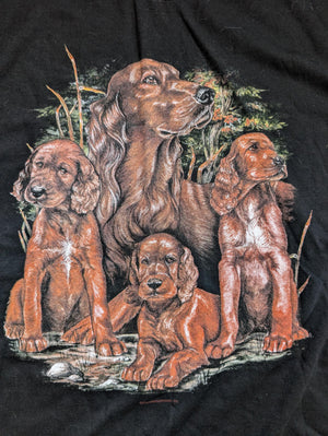 90’S DEADSTOCK Cockerspaniel Black T-shirt