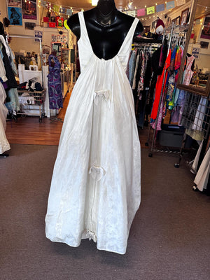 Vintage 50's Style Wedding Dress with detachable cape as is XS