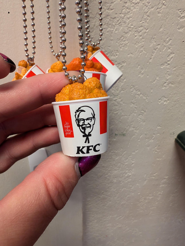 Bucket of chicken necklace