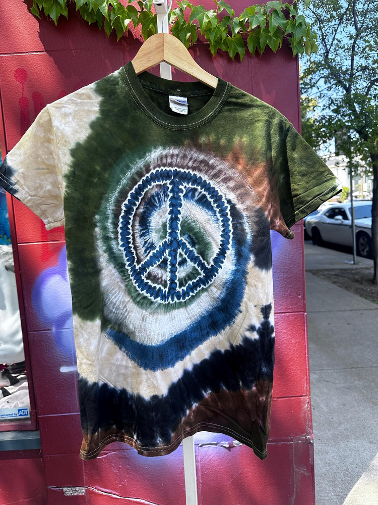 90’s Novelty Peace Tie Dye Heat Transfer shirt