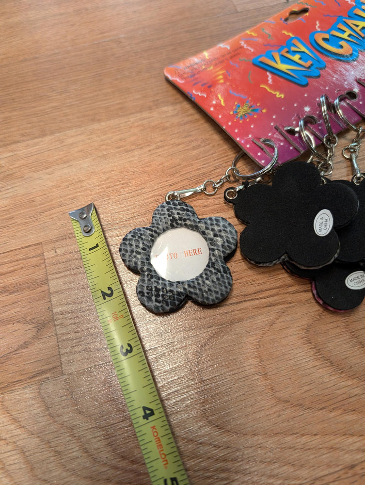 90s deadstock Snakeskin Flower photo frame keychain lot for Loot Grab Bags