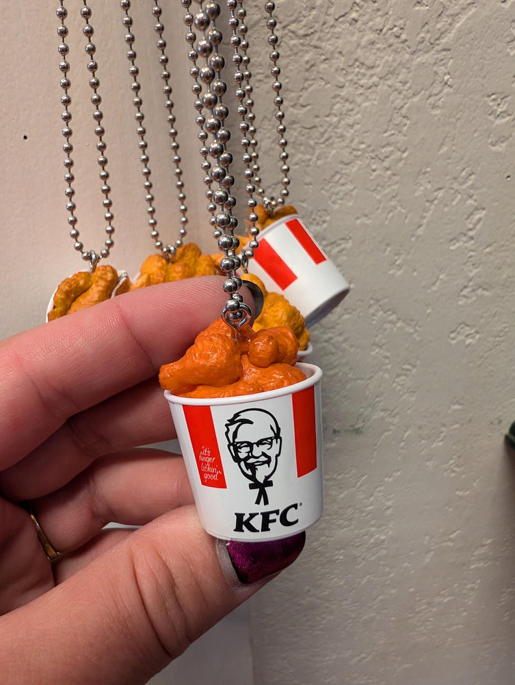 Bucket of chicken necklace