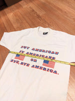 80’s Love Buy American By Americans or Bye Bye America Tshirt Screen Stars Vintage Tee As is XS to Small