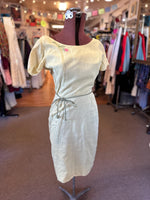 1950’s Adele Martin 100% Cotton Wiggle Dress as is