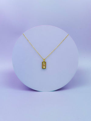 The Lovers Tarot Card Necklace