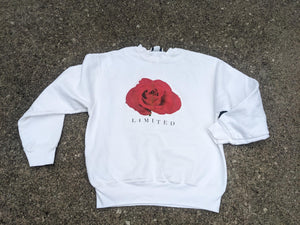 Deadstock 90s Y2k The Limited Rose  white sweat shirt in Small to Medium fit  As Is