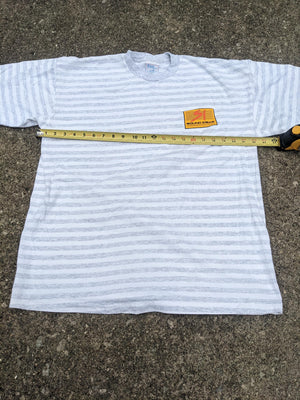 90s Deadstock Striped T-Shirt Zack Morris style Sound Ideas XL