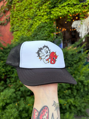 Peek a Boop Trucker by Toledo Artist D. Cooper Flash Art Hat *Free shipping!*