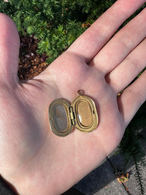 Victorian Era Gold Filled Oval Locket